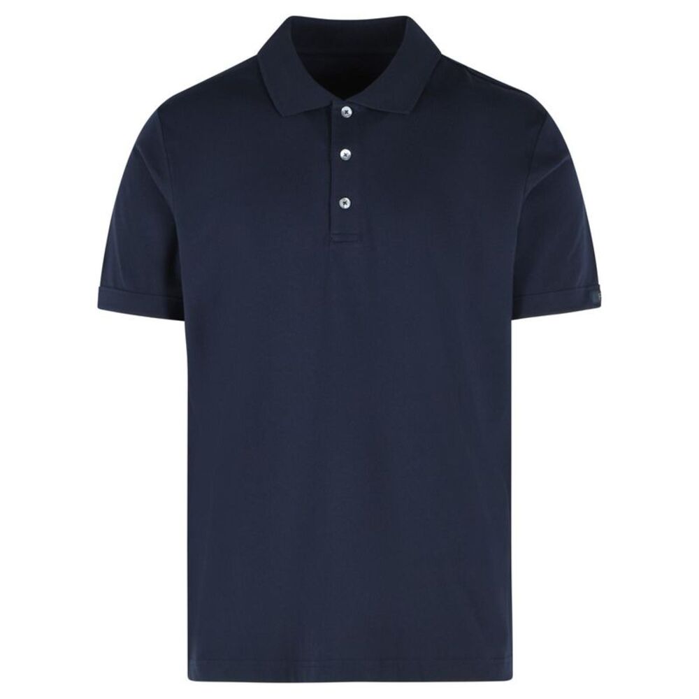 Fay Navy Cotton Polo Shirt Men